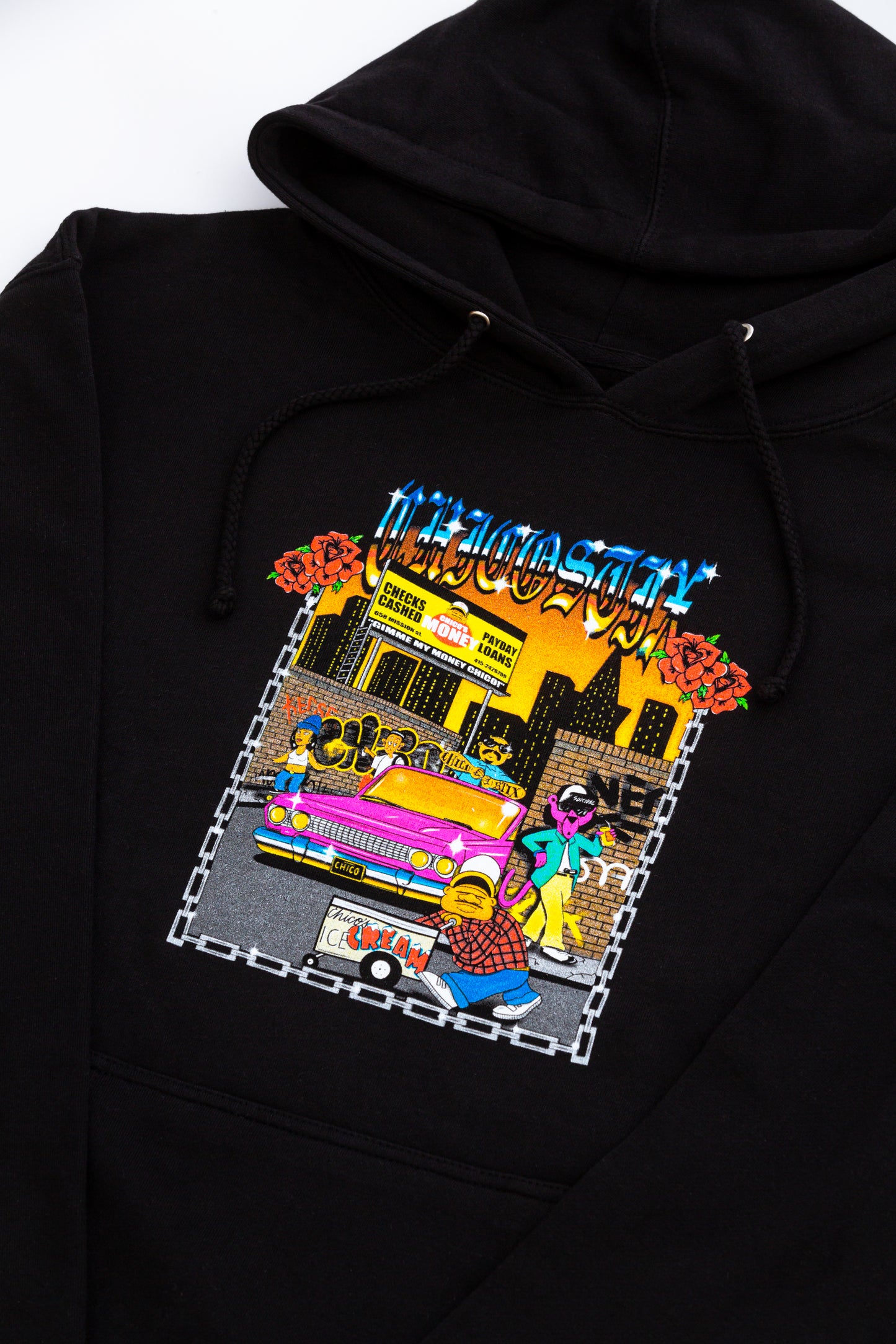 Chico Stix Lowrider Black Hoodie